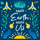 Free Save Earth Save Us Sticker