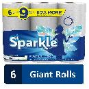 Sparkle Paper Towels 6 Giant Rolls $5.74