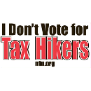 Free Tax Hikers Sticker