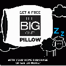 Free Big One Pillow w/purchase