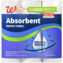 Paper Towels 6-Pack $2.80