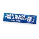 War Is Not The Answer Stickers