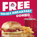 FREE Wendy's Small Breakfast Combo
