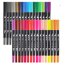 ZSCM Dual Tip Brush Pens Set $7.19